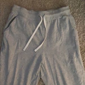 Gray sweatpants